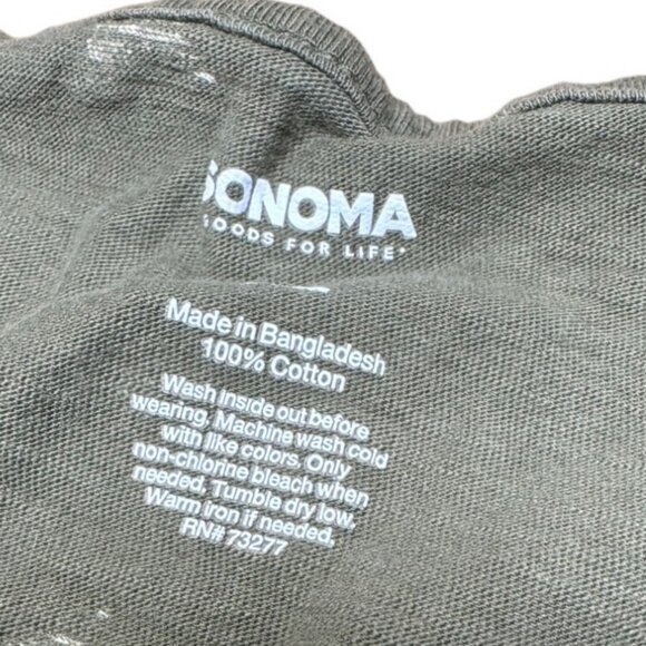 Sonoma Green Star Print Womens Tank Top 100% Cotton Size L - Picture 3 of 3